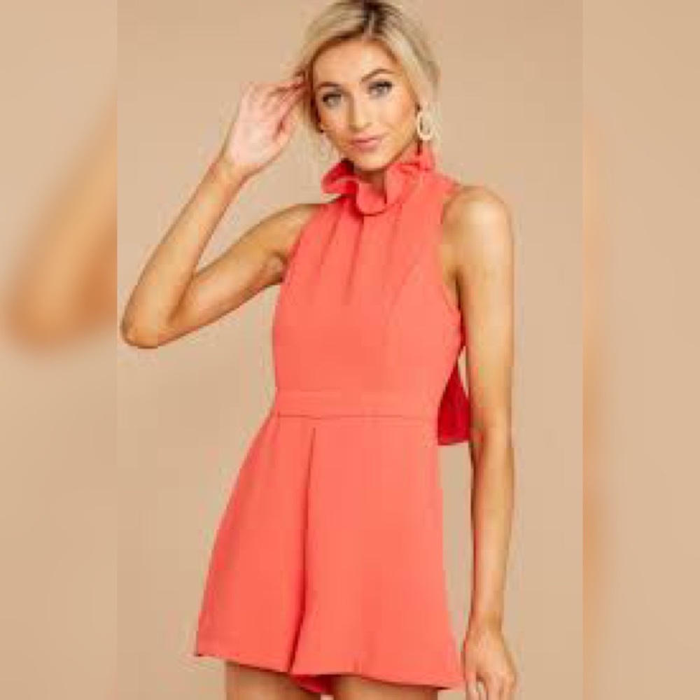 Do+Be Stop For Nothing Coral Romper